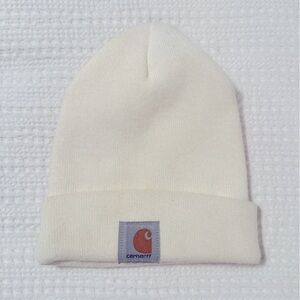 White Carhartt winter hat